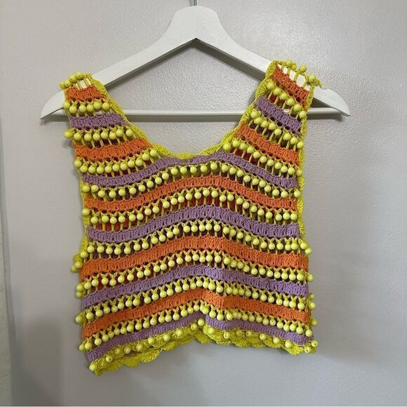 CeliaB Gaia Knit Crochet Top - Picture 5 of 8